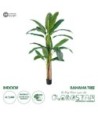GloboStar® Artificial Garden BANANA TREE 20018 - Τεχνητό Διακοσμητικό Φυτό Μπανανιά - Μπανανόδεντρο Υ240cm